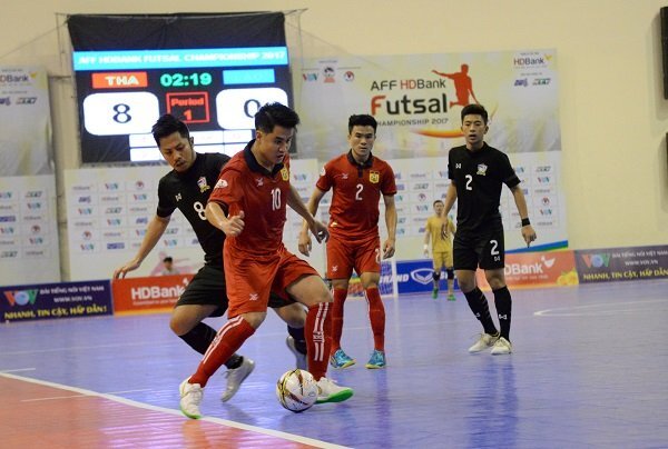 Futsal Đông Nam Á: Thái Lan thắng Lào 14-0, Indonesia thắng Philippines 21-0