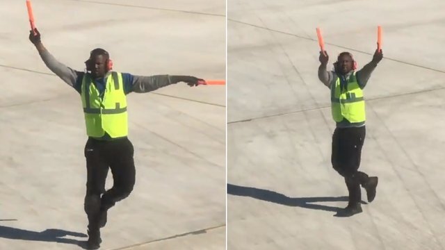 Video: Hành động kỳ quặc của nhân viên mặt đất ở sân bay Mỹ