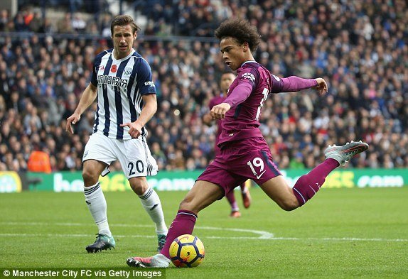 Trực tiếp West Brom vs Man City vòng 10 giải Ngoại Hạng Anh 2017