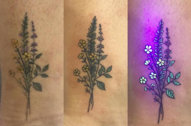 Không thể rời mắt khỏi bộ hình xăm phát sáng của nghệ sĩ người Úc