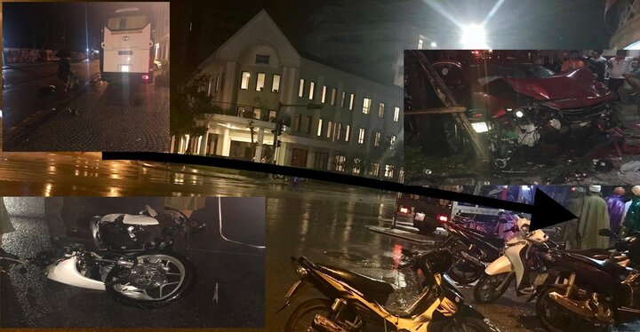 Xe 'điên' gây tai nạn liên hoàn, lao vào quán nhậu tông chết cựu nữ sinh báo chí