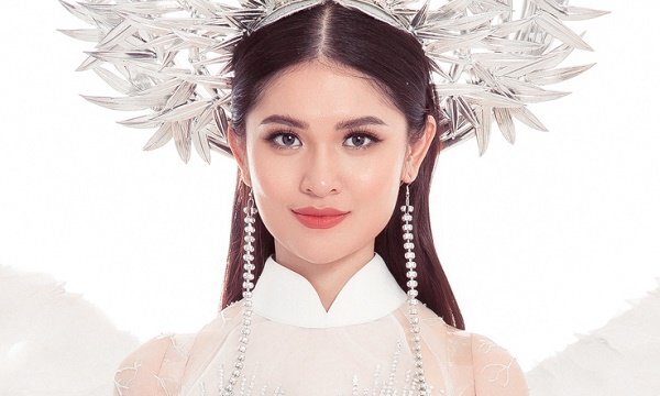Á hậu Thùy Dung xinh đẹp trong trang phục dân tộc tại ‘Hoa hậu Quốc tế’