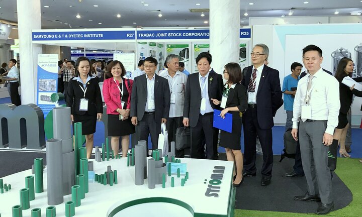 Khu trưng bày ống nhựa Stroman 'hút khách' tại Triển lãm Vietwater 2017
