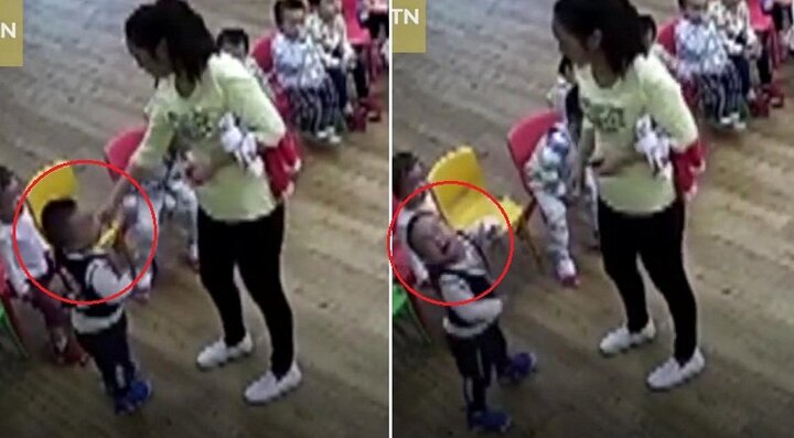 Clip: Cô giáo mầm non giật tóc, bắt trẻ ăn mù tạt vì không nghe lời