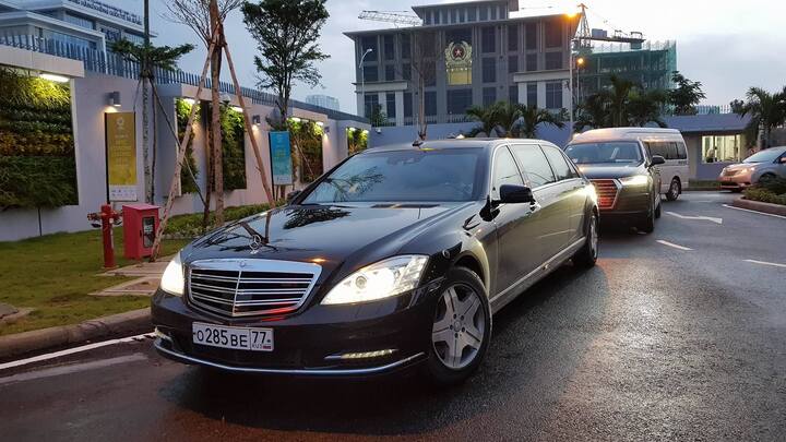 Video, Ảnh: Dàn xe của Tổng thống Nga Putin vừa đến Đà Nẵng sáng 10/11