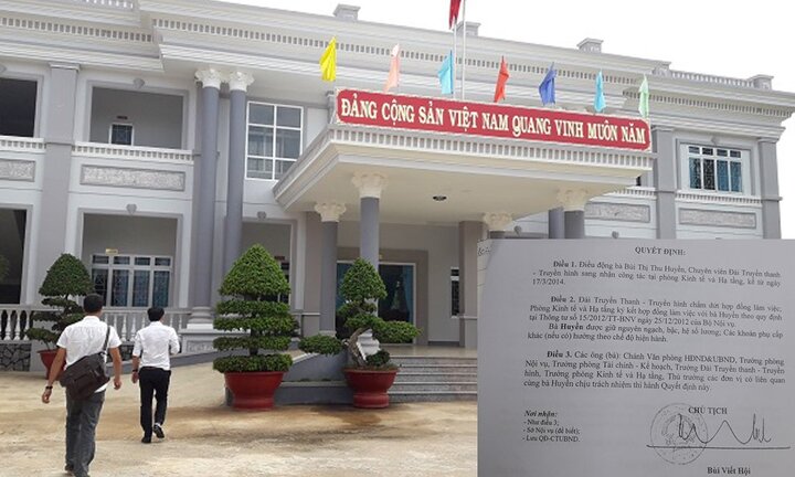 Điều chuyển con gái Bí thư huyện được bổ nhiệm trái quy định