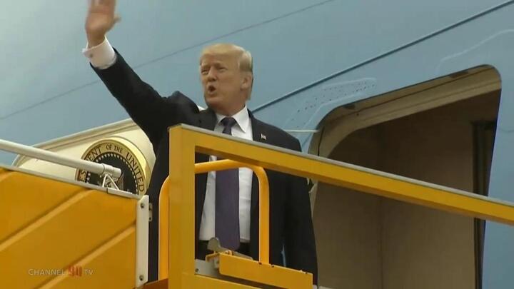 Video: Tổng thống Trump liên tục nói 'Cảm ơn', vẫy tay tạm biệt Hà Nội
