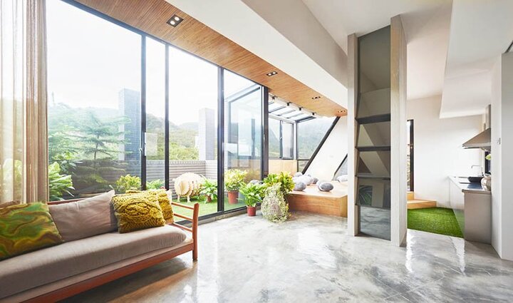 Ngỡ ngàng với căn hộ 42m2 với thiết kế mở đẹp như resort 5 sao