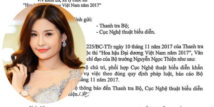 Bộ trưởng Bộ VHTTDL yêu cầu xử lý dứt điểm lùm xùm của Hoa hậu Đại dương