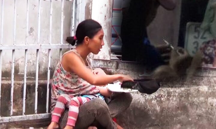 Người phụ nữ bế con xin tiền chích ma tuý khai gì tại cơ quan công an?