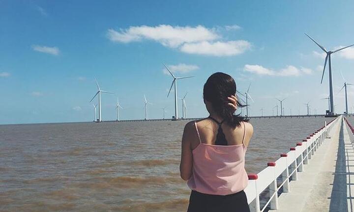 Cánh đồng quạt gió đẹp như thiên đường không thua kém nước ngoài ngay tại Việt Nam