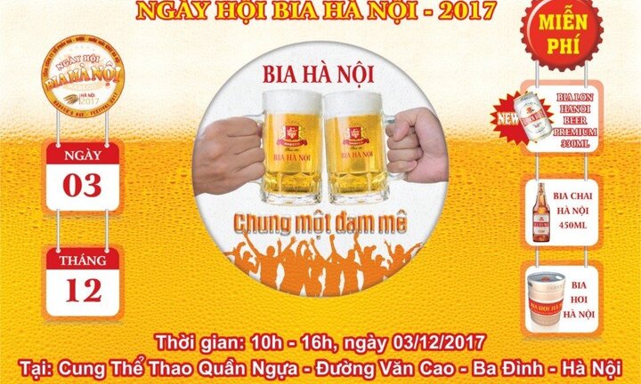 Lan tỏa sức nóng trong cái lạnh đầu đông cùng Ngày hội Bia Hà Nội