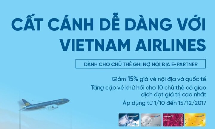 Cất cánh dễ dàng cùng thẻ E-Partner VietinBank