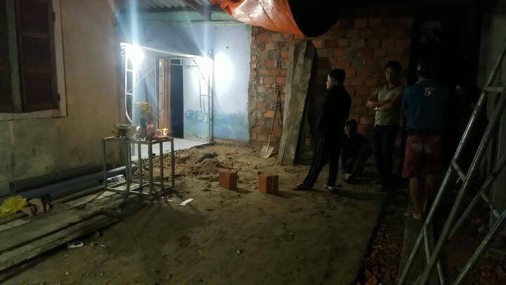 Nơi phát hiện hài cốt chôn dưới nền quán cà phê là phòng ngủ của chủ cũ