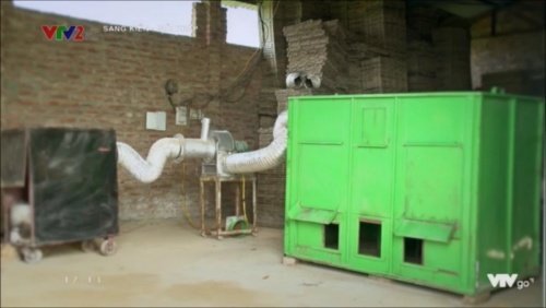 Cận cảnh máy sấy thóc cơ động cỡ nhỏ