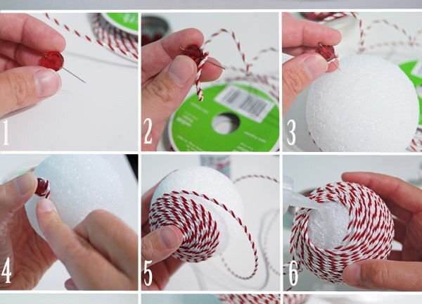 Sao phải tốn tiền khi có thể tự làm quả cầu trang trí Noel chỉ bằng xốp?