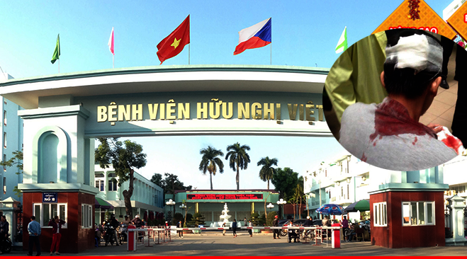 Hải Phòng: Cãi nhau với người nhà bệnh nhân, bảo vệ bệnh viện cầm gậy vụt vào đầu