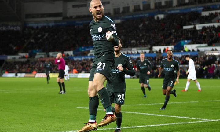 Thắng đậm Swansea, Man City lập kỷ lục vô tiền khoáng hậu ở Ngoại hạng Anh