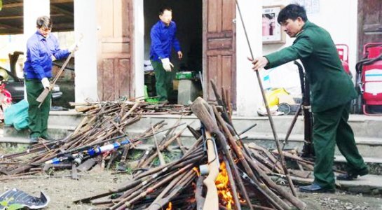 Thu giữ gần 300 khẩu súng ở Nghệ An