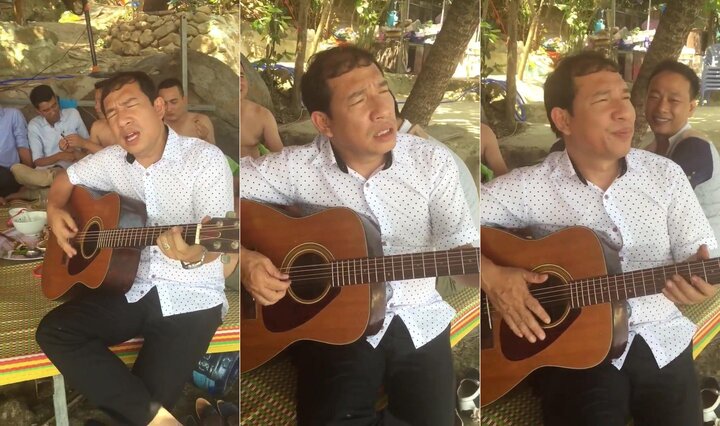 Clip: Danh hài Quang Thắng ôm guitar hát 'Tình khúc đòi nợ' khiến dân mạng thích thú