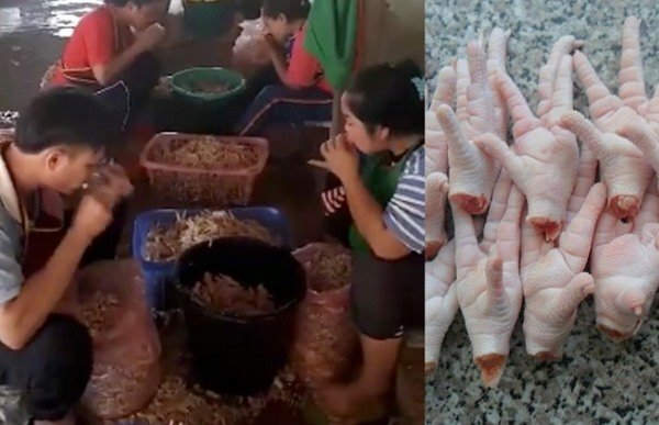 Rút xương chân gà bằng miệng khiến người xem sợ chết khiếp