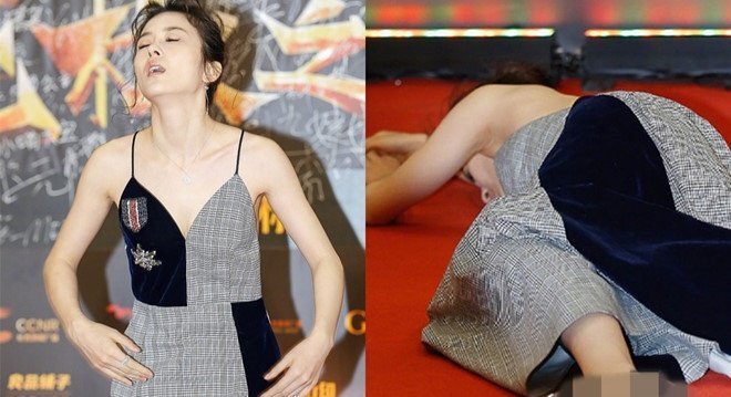Sao nữ Trung Quốc co ro, ngất xỉu vì mặc hở trên thảm đỏ: Lỗi tại ai?