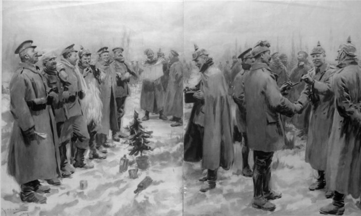 Giáng sinh không tưởng: Binh lính ngừng đánh nhau, nhảy múa hát hò cùng quân địch