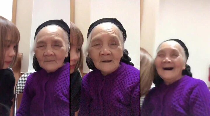 Clip cháu gái dạy bà ngoại 90 tuổi nói tiếng Nhật 'đốn tim' dân mạng
