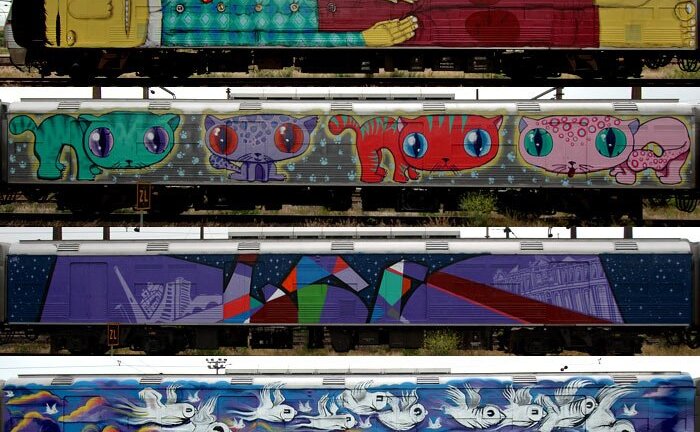 Ảnh: Những tác phẩm graffiti ấn tượng trên các toa tàu khắp thế giới
