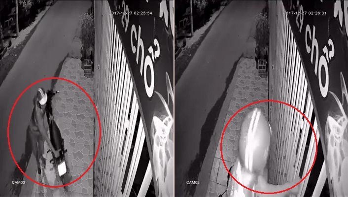 Clip: Thanh niên đội mũ Grabbike luồn tay qua kẽ cửa trộm chim của nhà dân