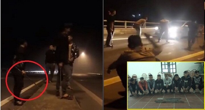 Nhóm côn đồ cầm mã tấu chặn xe cướp tài sản trên cao tốc khai gì?