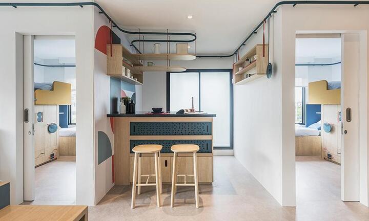 Tròn mắt trước căn hộ tí hon tiện nghi cho cả 7 người