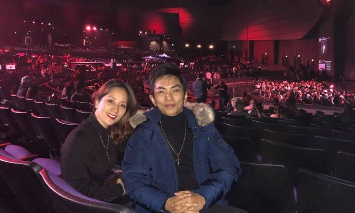 Khánh Thi hạnh phúc khoe mang bầu lần 2 khi đón Tết dương tại Mỹ