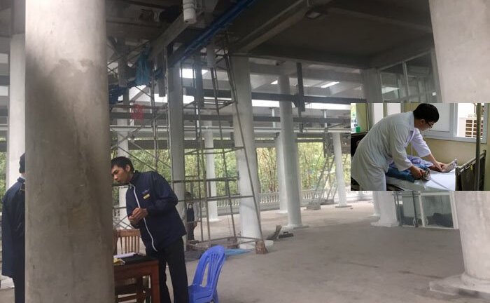 Ngã từ giàn giáo, 4 công nhân bị thương ở khu di tích Yên Tử