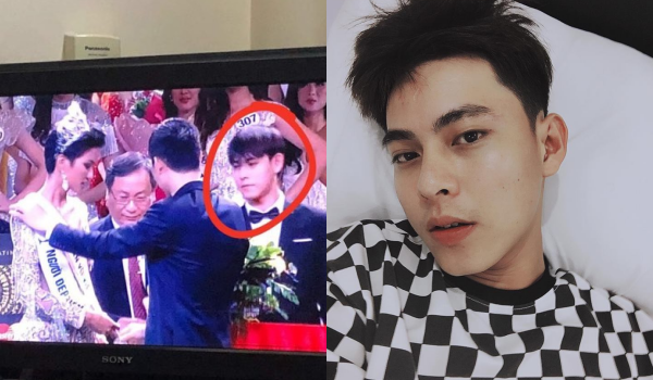 Cư dân mạng phát cuồng vì 'trai đẹp bưng hoa' cho tân Hoa hậu Hoàn vũ Việt Nam