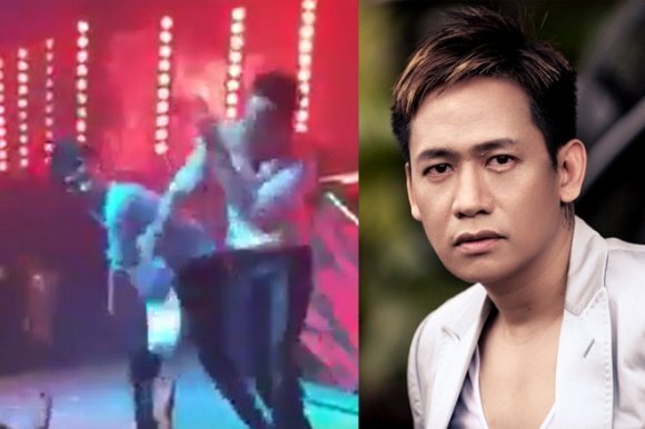 Video: Duy Mạnh bị khán giả lao lên sân khấu, đấm vào mặt khi đang hát