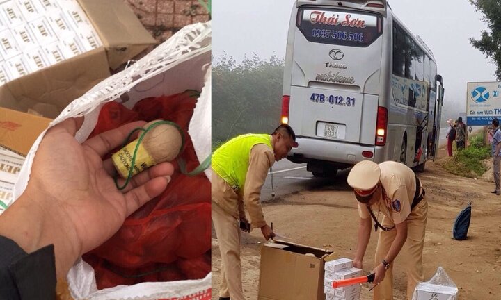 CSGT Đắk Lắk bắt hàng loạt xe khách chở pháo lậu