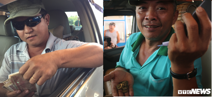 Hỗn loạn tại BOT Sóc Trăng: Hết dùng tiền lẻ, tài xế lại đếm từng đồng xu trả phí