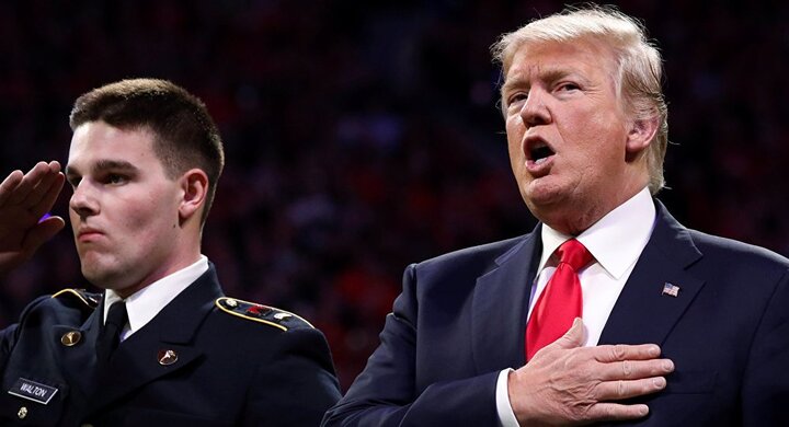 Tổng thống Trump bị chê vì nghi vấn quên lời quốc ca