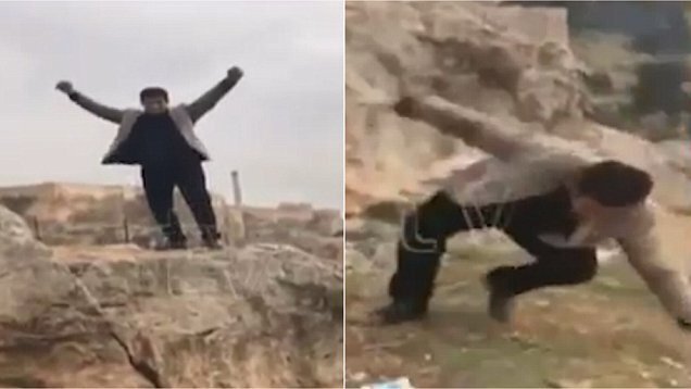 Clip: Trèo lên mỏm đá chụp ảnh, người đàn ông chết thảm vào đúng sinh nhật