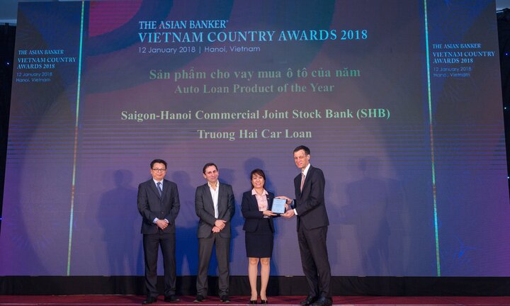 Asian Banker vinh danh SHB là ngân hàng có sản phẩm cho vay mua ô tô của năm