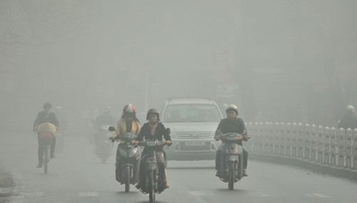 Sương mù ở Hà Nội chứa lượng lớn bụi nguy hiểm