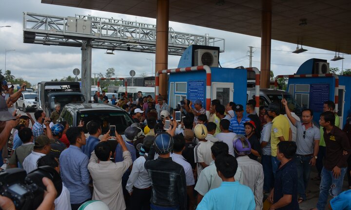 BOT Sóc Trăng gửi danh sách các xe phản đối trạm cho công an