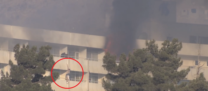 Video: Khủng bố tấn công khách sạn, con tin liều lĩnh tẩu thoát bằng ga giường