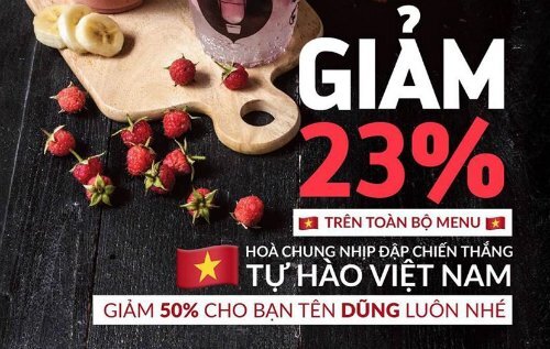 Hàng quán đua nhau giảm giá, nhân viên nghỉ làm cổ vũ trận bán kết U23 Việt Nam - U23 Qatar