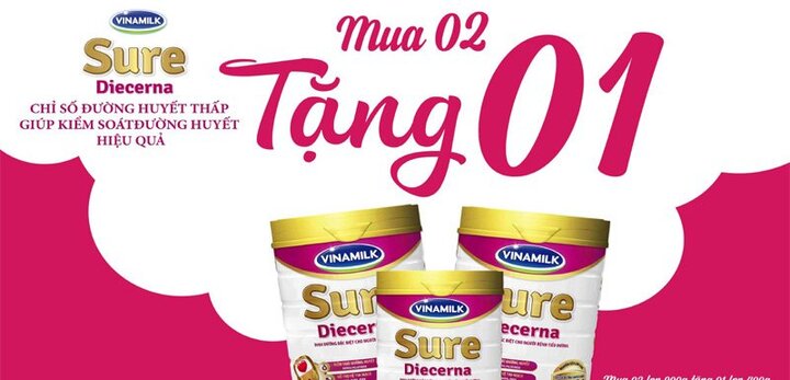 Khuyến mãi hấp dẫn từ Vinamilk Sure Diecerna