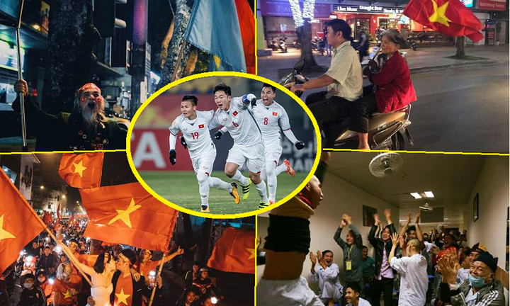 Ảnh: Những cổ động viên 'dị' nhất hành tinh tiếp lửa cho các chiến binh U23 Việt Nam