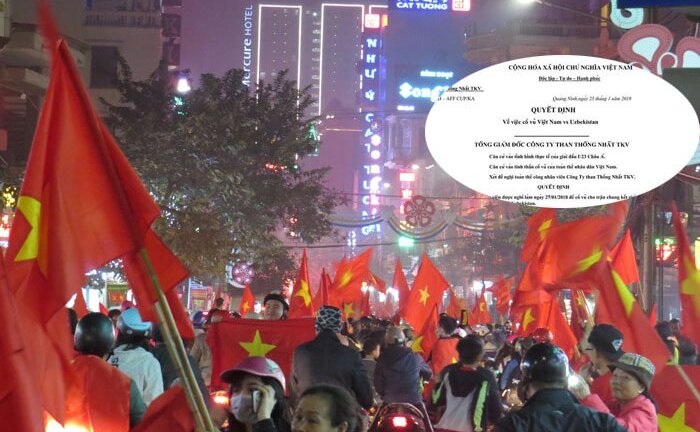 Tập đoàn Than - Khoáng sản bác thông tin cho công nhân nghỉ làm để cổ vũ U23 Việt Nam