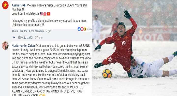 Dân mạng Uzbekistan khâm phục tinh thần chiến đấu quả cảm của U23 Việt Nam