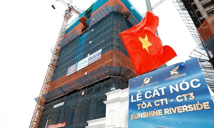 Tưng bừng lễ cất nóc dự án đẳng cấp 5 sao Sunshine Riverside